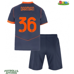 Inter Milan Matteo Darmian #36 Tredjeställ Barn 2025-26 Kortärmad (+ Korta byxor)